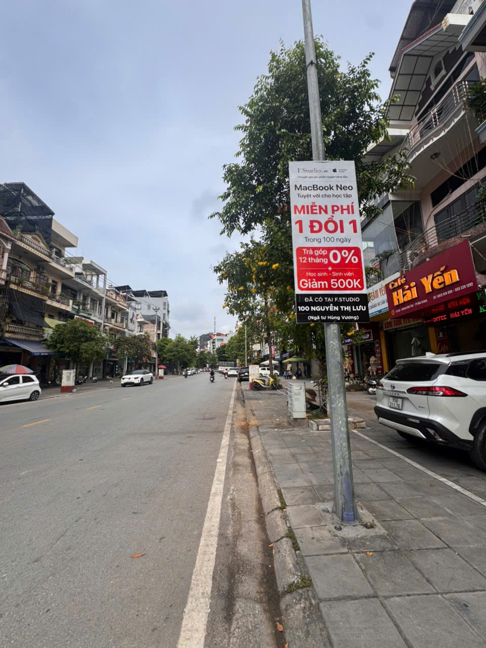 Băng rôn quảng cáo sau khi thi công lắp đặt hoàn chỉnh