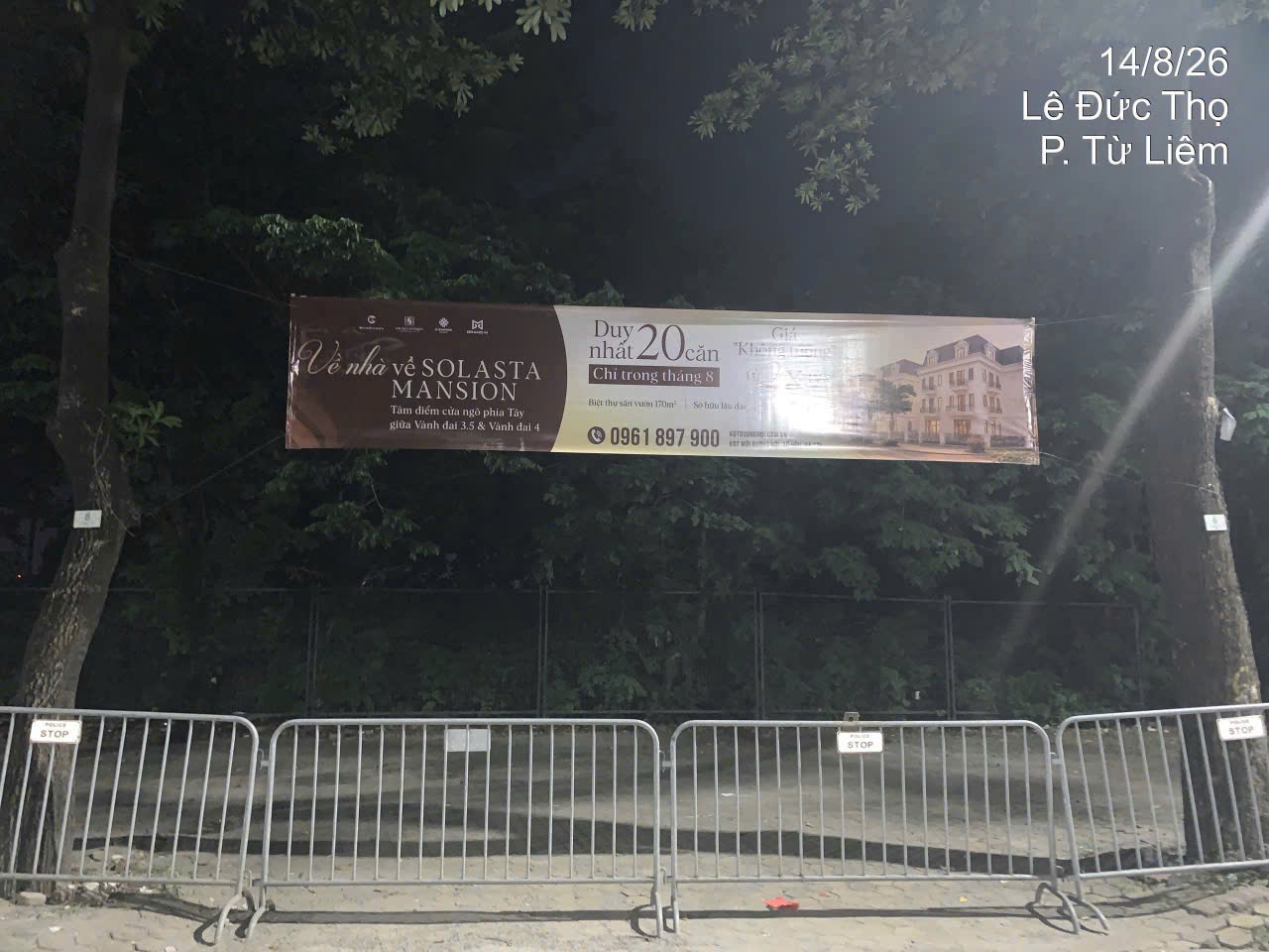 Băng rông quảng cáo dự án Solasta Mansion