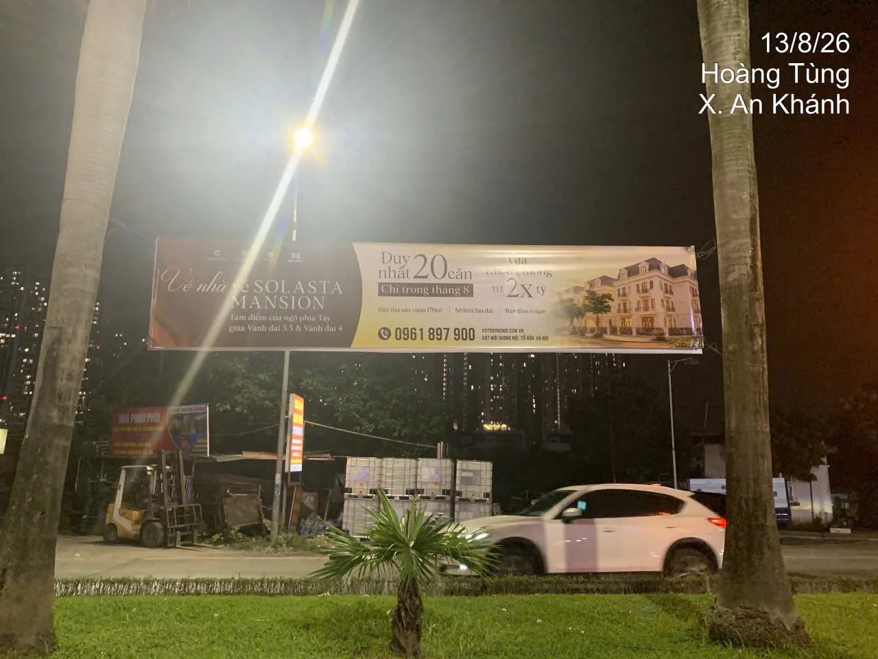 Băng rôn quảng cáo dự án Solasta Mansion