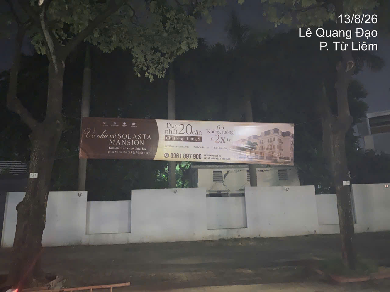 Băng rông quảng cáo dự án Solasta Mansion